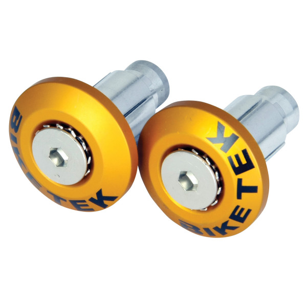 bike it Bike it 'flush fit' gold 13mm & 18mm bar ends